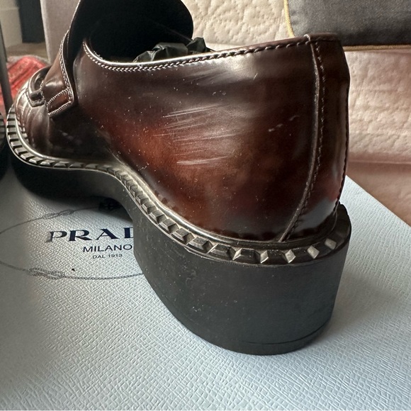 Prada Triangle Logo Loafers - Picture 4 of 12
